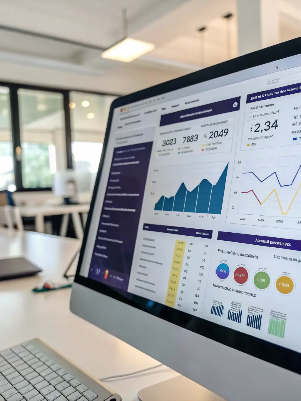 A detailed analytics dashboard displaying key performance indicators (KPIs) and data-driven insights, showcasing LEMCELLI LLC's commitment to measurable results.